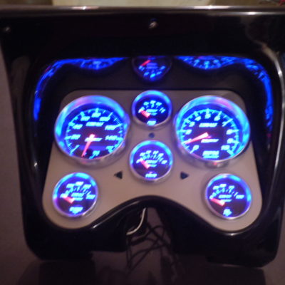 1967-68 Mustang Gauge Cluster with Autometer Gauges